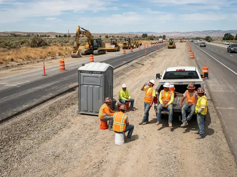 highway-road-construction-crew-007 — frequently asked questions, Porta Potty and Restroom Rentals in Darlington, WI
